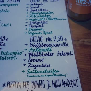 Pizza Bande - The menu. - Pizza Near Me - Hamburg, HH