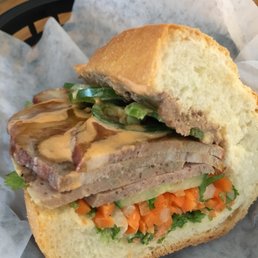 Asked to cut a traditional sub in half... lots of filling.. delish :) Asked to cut a traditional sub in half... lots of filling.. delish :)