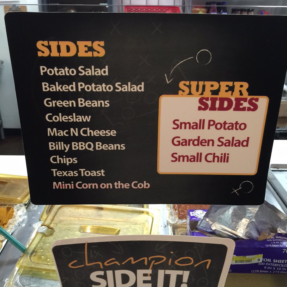 Billy Sims BBQ - Sides! - Barbeque Near Me - Altus, Oklahoma