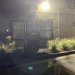 Drive thru shut off so employees can hang out.