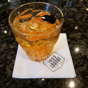1933 Lounge - The Godfather (Monkey Shoulder Scotch, Amaretto, and Luxardo Maraschino liqueur - Steakhouses Near Me - Fishers, Indiana