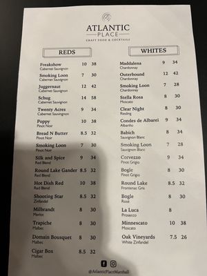 Menu photo 7 Atlantic Place Marshall, MN