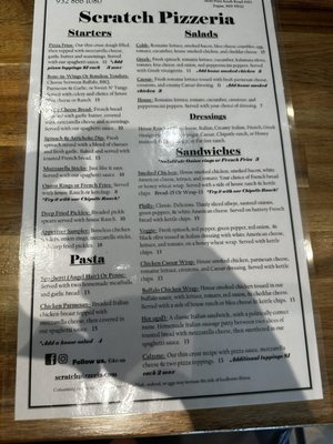 Menu photo 3 Scratch Pizzeria Eagan, MN