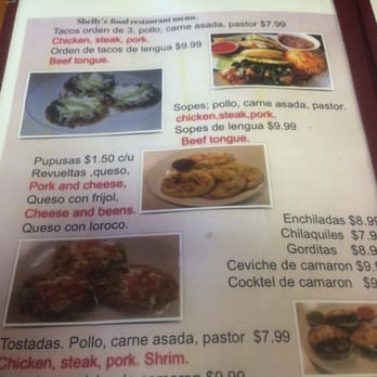 Shelly's Comida Latina - Menu - Mexican Near Me - Richmond, Virginia