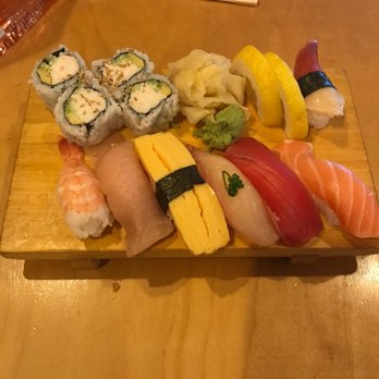 Go Go Sushi - Shush plate combo with soup and salad - Sushi Bars Near Me - Pasadena, California Go Go Sushi - Shush plate combo with soup and salad - Sushi Bars Near Me - Pasadena, California