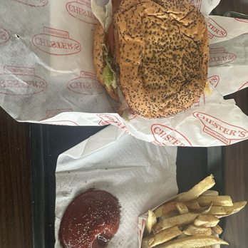 Chester's Hamburgers - Bacon CheeseBurger & Fries - Burgers Near Me - San Antonio, Texas