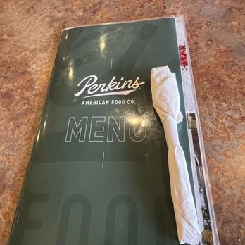 Perkins American Food - Menu and place setting. - Bakeries Near Me - Apopka, Florida Perkins American Food - Menu and place setting. - Bakeries Near Me - Apopka, Florida