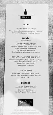 Menu photo 6 Gather in Jackson Hole Jackson, WY