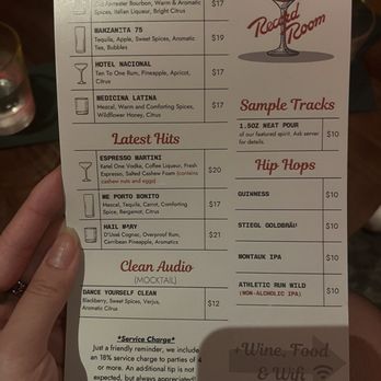 Record Room - Drinks Menu - Speakeasies Near Me - Long Island City, New York Record Room - Drinks Menu - Speakeasies Near Me - Long Island City, New York