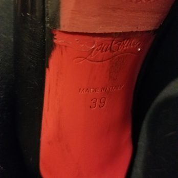 Hakky Instant Shoe Repair and Comfort Shoes - The rubber is not flush with the sole, there is black paint and adhesive all over the shoe. Designer's name partially covered - Shoe Repair Near Me - Greenwood, Indiana Hakky Instant Shoe Repair and Comfort Shoes - The rubber is not flush with the sole, there is black paint and adhesive all over the shoe. Designer's name partially covered - Shoe Repair Near Me - Greenwood, Indiana