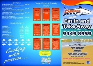 Menu photo 1 Deepblu Fish N Chips Hillside, VIC Menu photo 1 Deepblu Fish N Chips Hillside, VIC