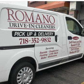 Romano Drive-In Cleaners - Call for free pick up and delivery. 718-352-9832. - Dry Cleaning Near Me - Flushing, New York Romano Drive-In Cleaners - Call for free pick up and delivery. 718-352-9832. - Dry Cleaning Near Me - Flushing, New York