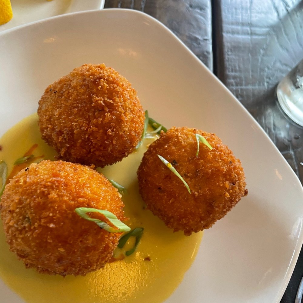 Villa Harlequin | Italian - Crab and crawfish arancini - Italian Near Me - Lake Charles, Louisiana Villa Harlequin | Italian - Crab and crawfish arancini - Italian Near Me - Lake Charles, Louisiana