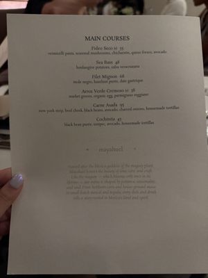 Menu photo 7 Mayahuel Houston, TX