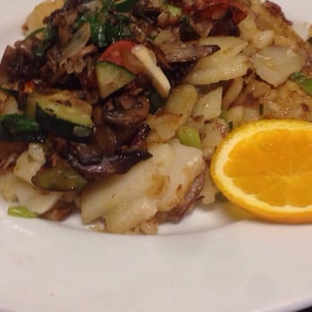 Good Day Cafe - The veggie dish had spinach zucchini mushrooms and potatoes - Breakfast & Brunch Near Me - Vallejo, California Good Day Cafe - The veggie dish had spinach zucchini mushrooms and potatoes - Breakfast & Brunch Near Me - Vallejo, California
