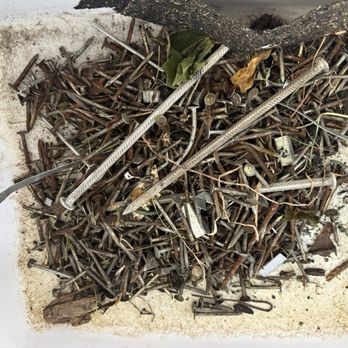 Fine Line Improvements - Roofing nails that was found in yard and driveway with magnet sweeper after work was completed - Roofing Near Me - Rochester, New York Fine Line Improvements - Roofing nails that was found in yard and driveway with magnet sweeper after work was completed - Roofing Near Me - Rochester, New York