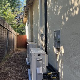 These are the 2 condensers they installed, for both the air mover and the water heater These are the 2 condensers they installed, for both the air mover and the water heater