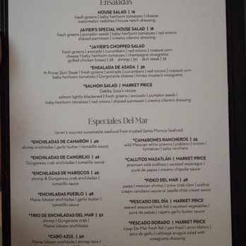 Javier's - Menu - Seafood - Mexican Near Me - Newport Coast, California Javier's - Menu - Seafood - Mexican Near Me - Newport Coast, California