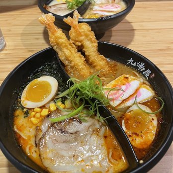 Kyuramen - Cherry Hill - Spicy Couple Sapporo Miso + Spicy Tonkotsu Ramen - Ramen Near Me - Cherry Hill, New Jersey Kyuramen - Cherry Hill - Spicy Couple Sapporo Miso + Spicy Tonkotsu Ramen - Ramen Near Me - Cherry Hill, New Jersey