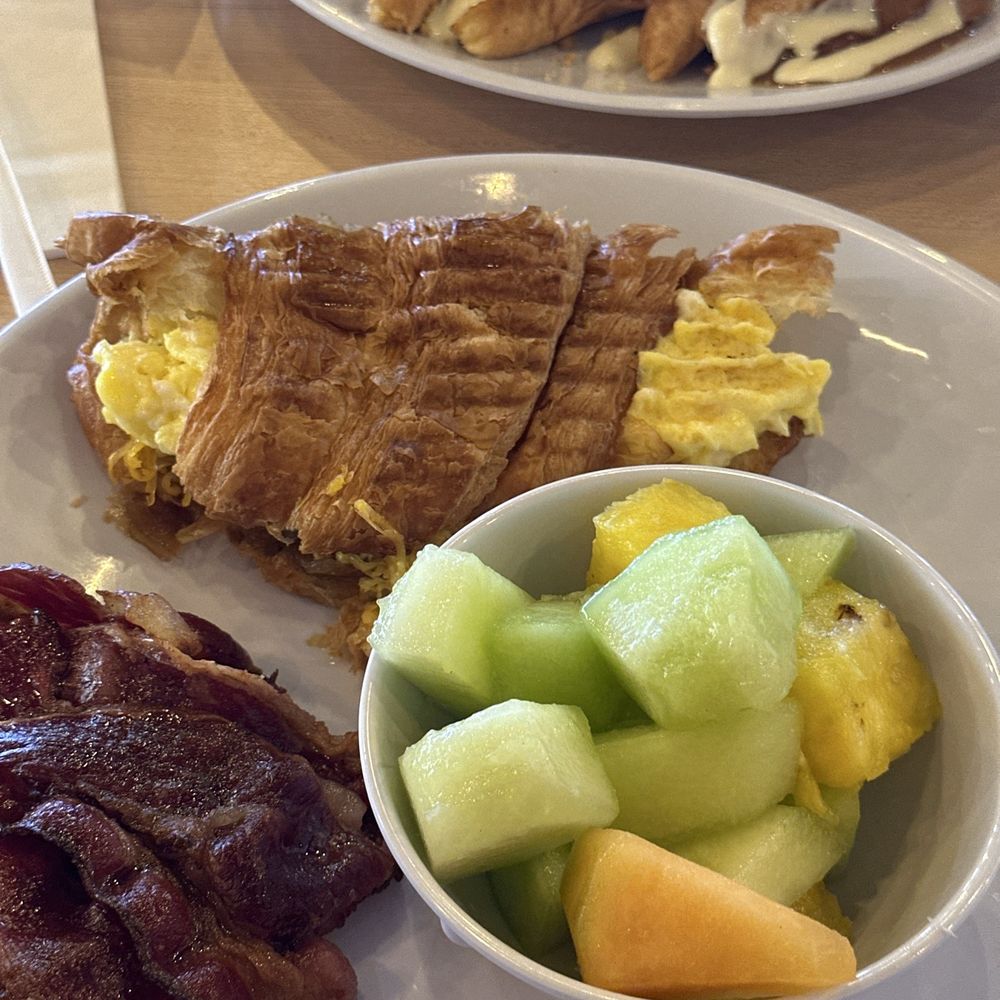 BLVD Brunch House - Egg and cheese croissant - Halal Near Me - Detroit, Michigan