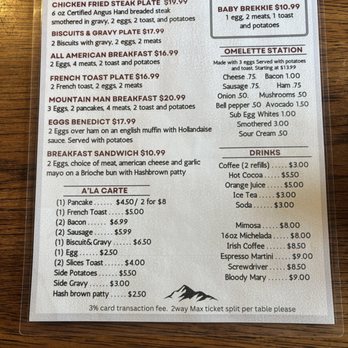 The Outpost Steakhouse - Breakfast menu - Steakhouses Near Me - Burney, California The Outpost Steakhouse - Breakfast menu - Steakhouses Near Me - Burney, California