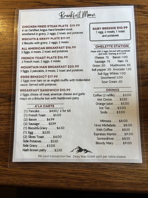 Menu photo 1 The Outpost Steakhouse Burney, CA Menu photo 1 The Outpost Steakhouse Burney, CA