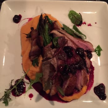 Lucille's - First time to have the duck. Very moist and tender. Sweet potatoes purée not too sweet. Just right - New American Near Me - Houston, Texas Lucille's - First time to have the duck. Very moist and tender. Sweet potatoes purée not too sweet. Just right - New American Near Me - Houston, Texas