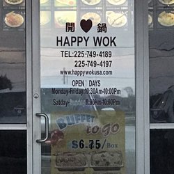 Happy Wok Restaurant - Open Sundays too!