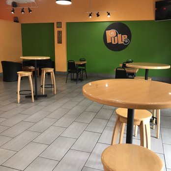 Pulp Juice And Smoothie Bar - tables and stools - Juice Bars & Smoothies Near Me - Cleveland, Ohio