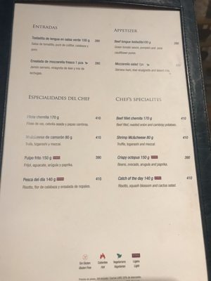 Menu photo 6 Blu Restaurant Cabo San Lucas, BCS