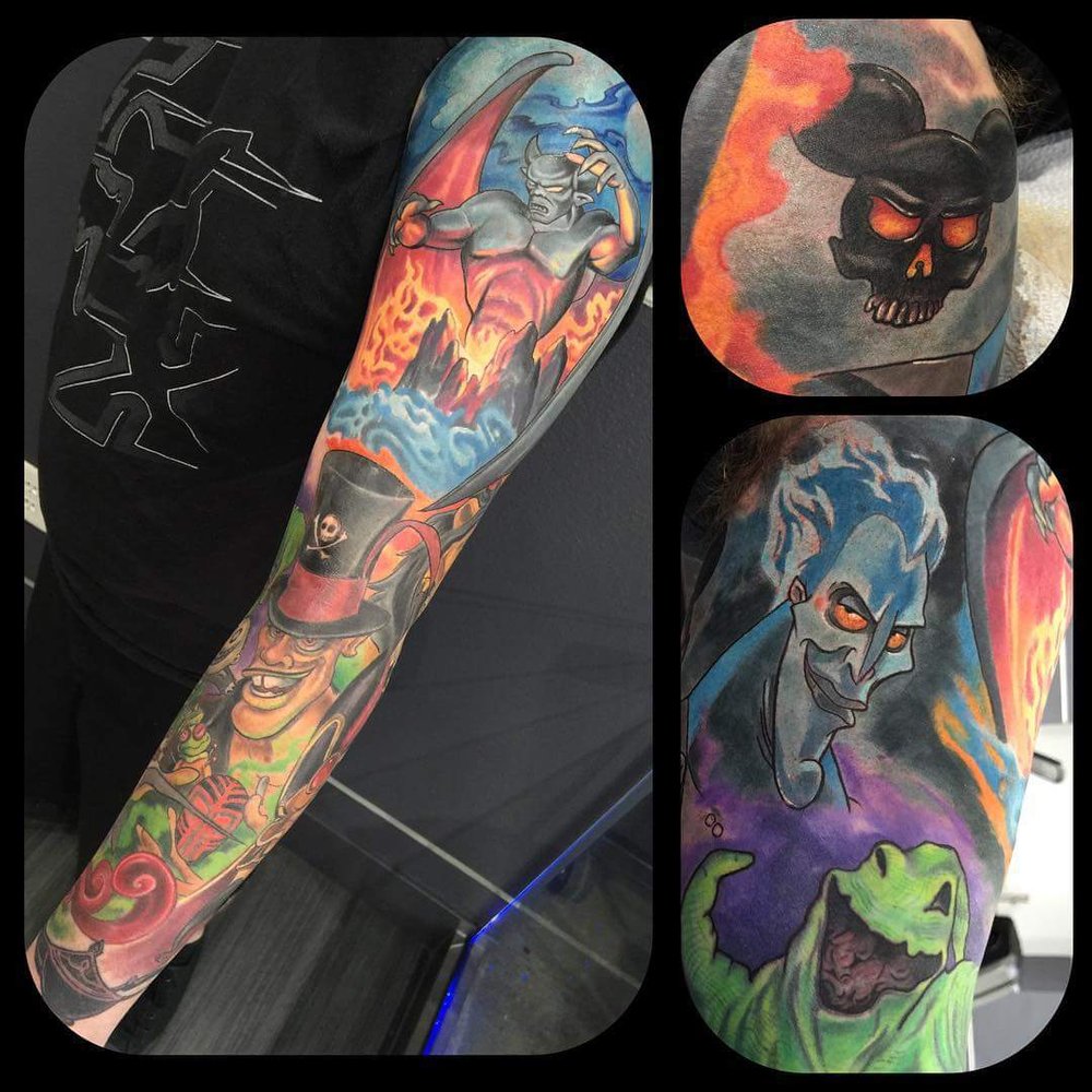 Revolt Tattoos - My Disney villain sleeve done by Joey. - Tattoo Near Me - Las Vegas, Nevada