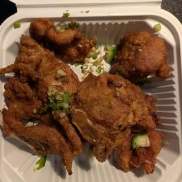 Fried porkchops. Can't stop eating. Fried porkchops. Can't stop eating.
