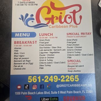 Griot Carribean plus - Seafood Near Me - West Palm Beach, Florida Griot Carribean plus - Seafood Near Me - West Palm Beach, Florida