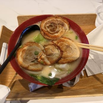 Bakery 1908 - Tonkotsu noodle bowl with pork, so much more pork than I was expecting lol - Bakeries Near Me - Orlando, Florida