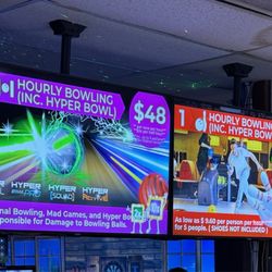 The Bowling Barn - $48 an hour $5.75 for shoe rental
