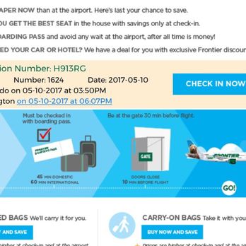 Frontier Airlines - "Must be checked in with boarding pass!" Well I was!! - Airlines Near Me - Orlando, Florida Frontier Airlines - "Must be checked in with boarding pass!" Well I was!! - Airlines Near Me - Orlando, Florida