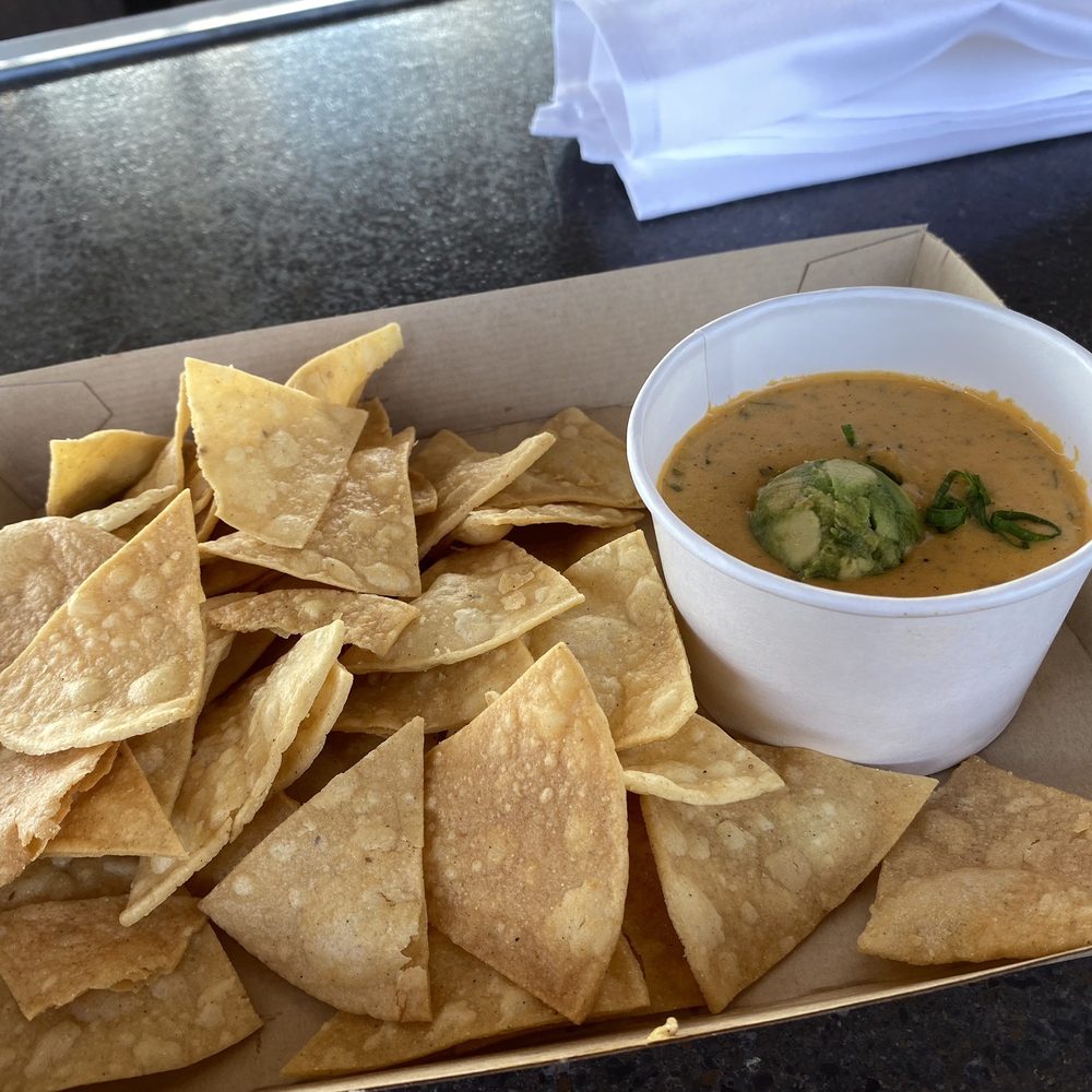 HG Sply - Vegan chip and queso (hard chips) - American Near Me - Dallas, Texas HG Sply - Vegan chip and queso (hard chips) - American Near Me - Dallas, Texas