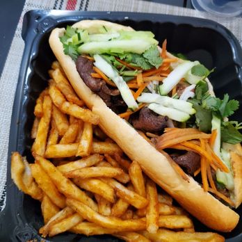 Beyond Restaurant & Lounge - Banh Mi with fries - Asian Fusion Near Me - Harrisonburg, Virginia