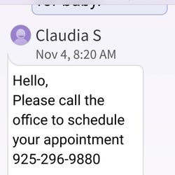 John Muir Health - Called to schedule an appointment. It says to do it online. I did it online. This was the message I received. No option to respond.