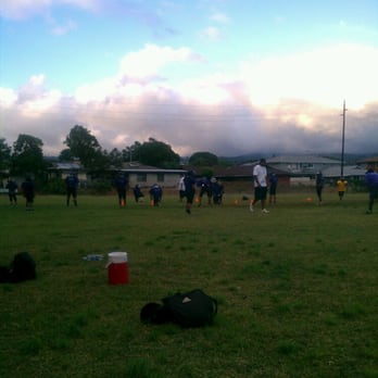 Manana District Park - Football practice for the boys - Parks Near Me - Pearl City, Hawaii
