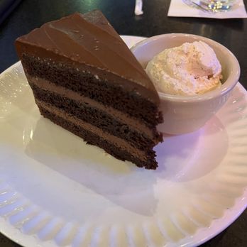 The Ranch - Chocolate Layer Cake with Vanilla Ice Cream - Steakhouses Near Me - Irving, Texas The Ranch - Chocolate Layer Cake with Vanilla Ice Cream - Steakhouses Near Me - Irving, Texas