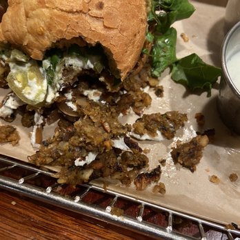 Hops Burger Bar - Nutty Patty Burger - Burgers Near Me - Greensboro, North Carolina