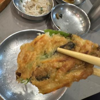 Jang Su Jang - Seafood green onion pancake - Korean Near Me - Torrance, California Jang Su Jang - Seafood green onion pancake - Korean Near Me - Torrance, California