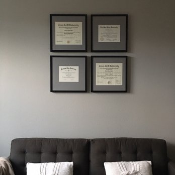 Beard's Framing - Custom framing of our household diploma "collection". - Framing Near Me - Tualatin, Oregon