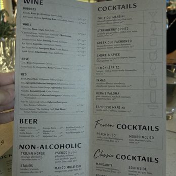 Violí Naples - Drink menu - Desserts Near Me - Naples, Florida