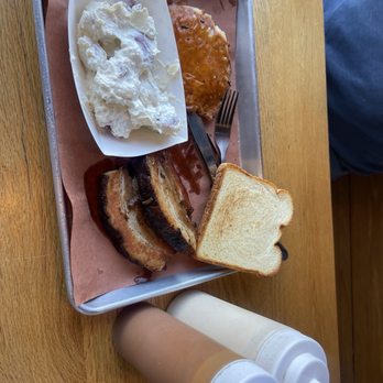 Creekside BBQ - Pork belly, smoked grits, feta potato salad- all legit! - Barbeque Near Me - Pelham, Alabama