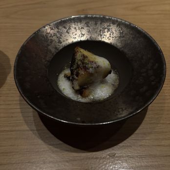Kono - Warmed peach (maybe poached) with foam. - Japanese Near Me - New York, New York