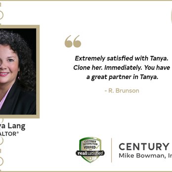 Century 21 Mike Bowman - Tanya Lang, REALTOR, Testimonial - Real Estate Services Near Me - Grapevine, Texas Century 21 Mike Bowman - Tanya Lang, REALTOR, Testimonial - Real Estate Services Near Me - Grapevine, Texas