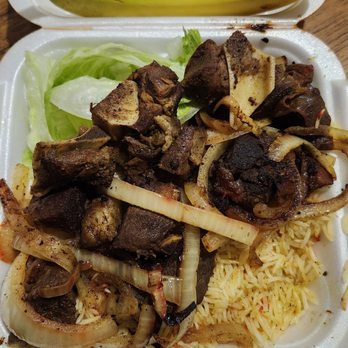 Sister's Grill - Goat with Somali rice. - Somali Near Me - Columbus, Ohio