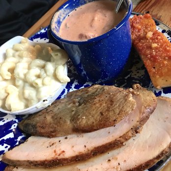 Bleu House - Smoked Turkey Bleu Plate w/ Tomato Basil Soup, Mac + Cheese, and Focaccia Bread | $9.95 - Sandwiches Near Me - Norcross, Georgia